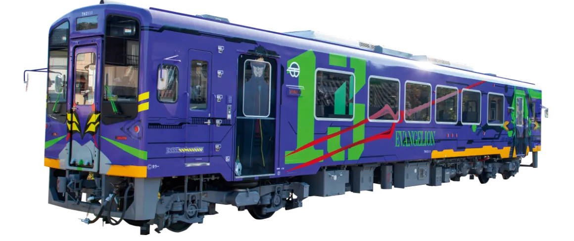 初号機ラッピング電車