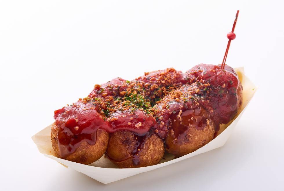 灼熱赤ソースのEVA2号機辛口たこ焼き